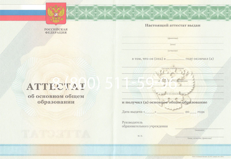 Купить Аттестат за 9 класс 2011-2013 годов в Сызрани Купить Аттестат за 9 класс 2011-2013 годов в Сызрани