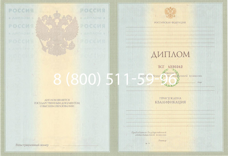 Купить Диплом специалиста 2003-2009 годов в Сызрани